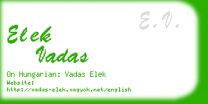 elek vadas business card